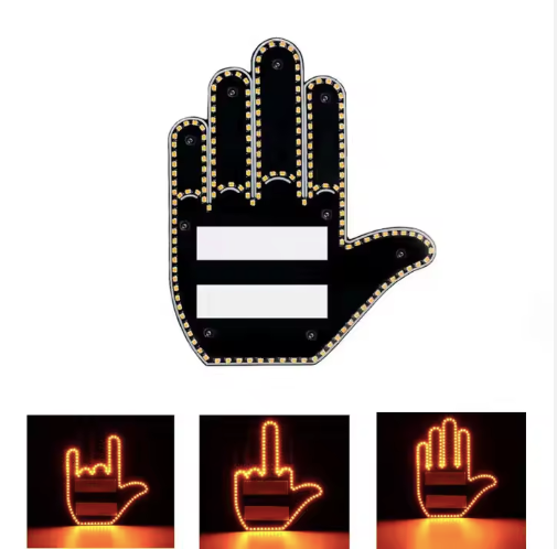 LED Hand Gesture Car Sign with Remote