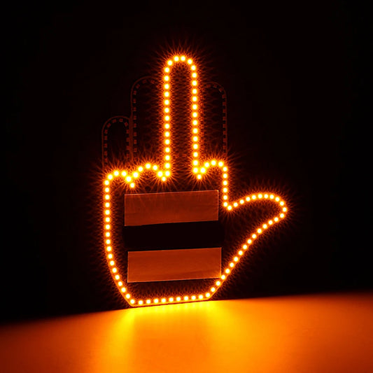 LED Hand Gesture Car Sign with Remote