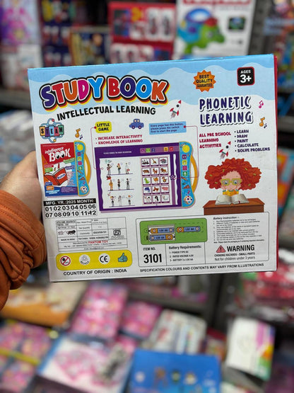 Phonetic Learning Study Book – Intellectual Learning | Interactive Educational Book for Kids (3+ Years)