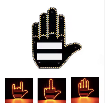 LED Hand Gesture Car Sign with Remote