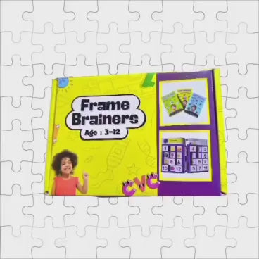 Frame Brainers Educational Puzzle Game | Brain Development Activity Kit for Kids (Age 3–12 Years)